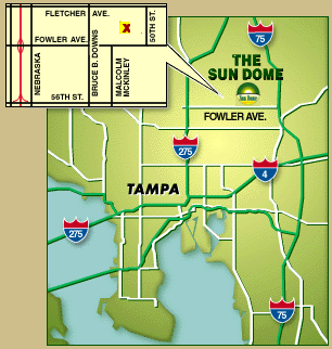 Directions to Sun Dome Map